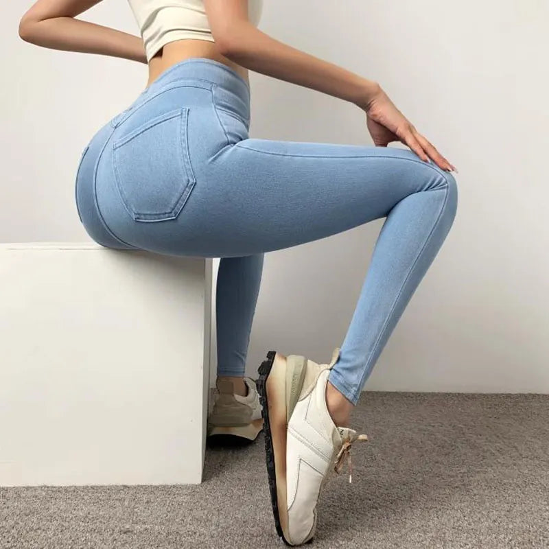 Nude Feeling Yoga Pants Female  Jeans Sexy Fitness